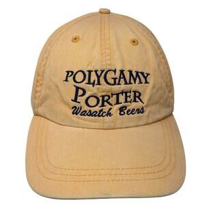 Poly Gamy Porter Slideback Baseball Cap Orange OS Embroidered Wasatch Beers